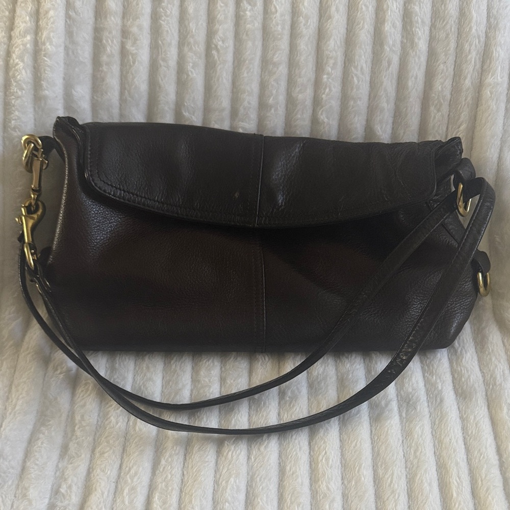 Black Leather Shoulder Bag